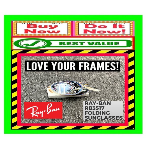 ✅🆕🚨🔴🌸S🌸A🌸L🌸E🌸🌠🔴📢RAY BAN Fold SUNGLASSES Unisex EYEWEAR🟢BUY NOW📲💸🟢 - Picture 4 of 16